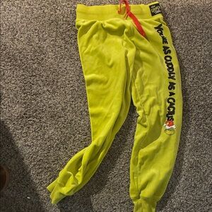 Yellow Grinch Kids Joggers